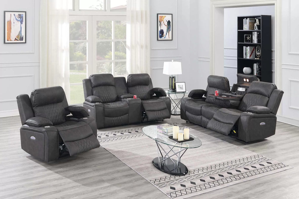 Power Recliner Single – Charcoal (F86404)