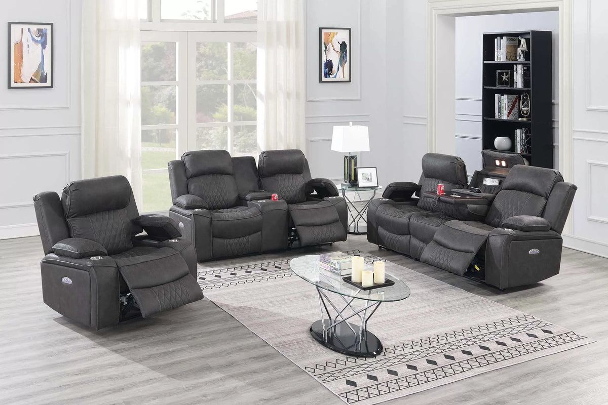 Power Recliner Single – Charcoal (F86404)
