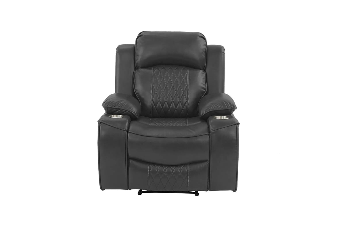 Power Recliner Single – Charcoal (F86404)