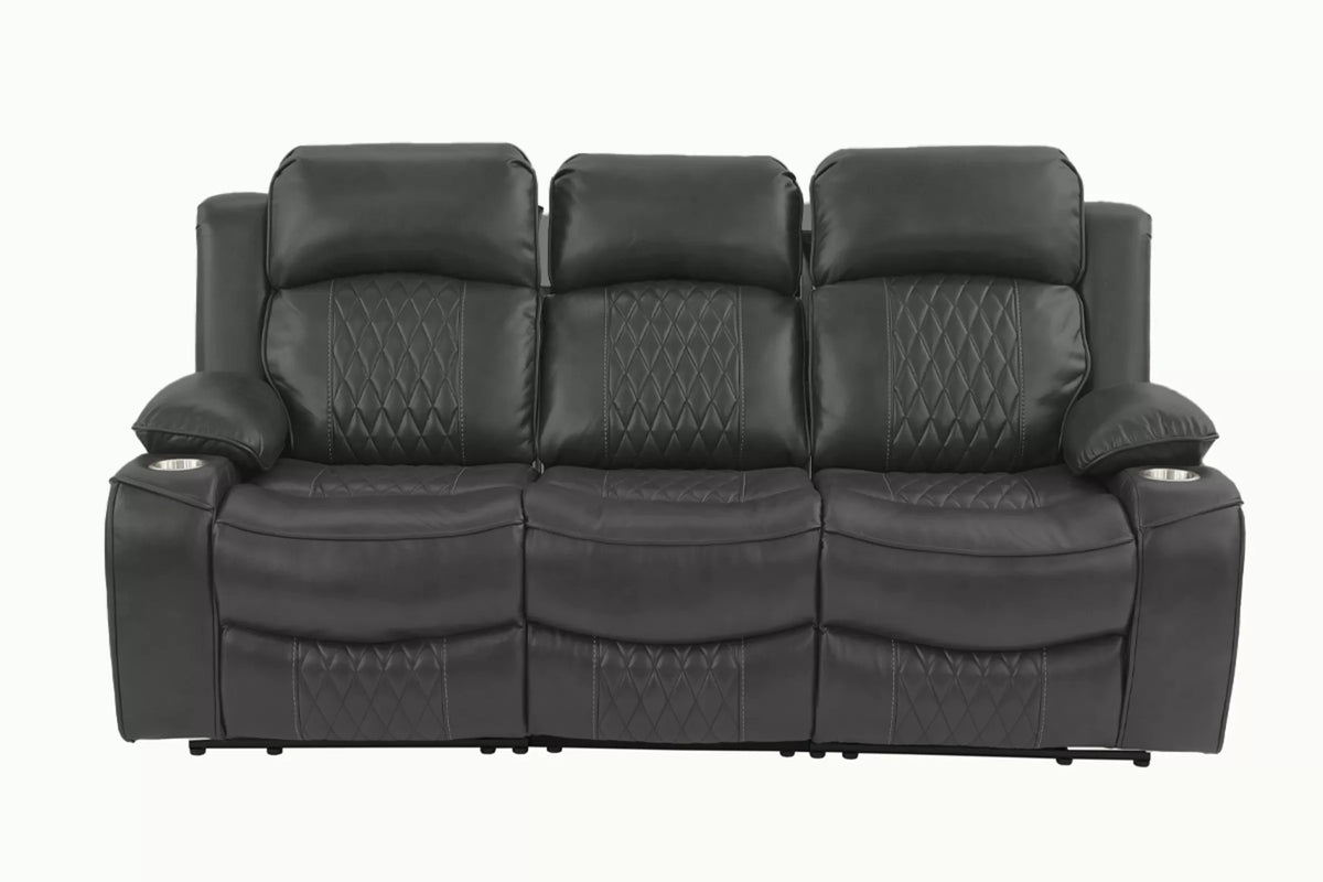Power Reclining Sofa – Charcoal (F86406)