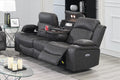 Power Reclining Sofa – Charcoal (F86406)