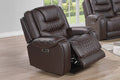 Power Recliner Single – Power Motion + Adjustable Headrest + USB Port – Chocolate (F86531)