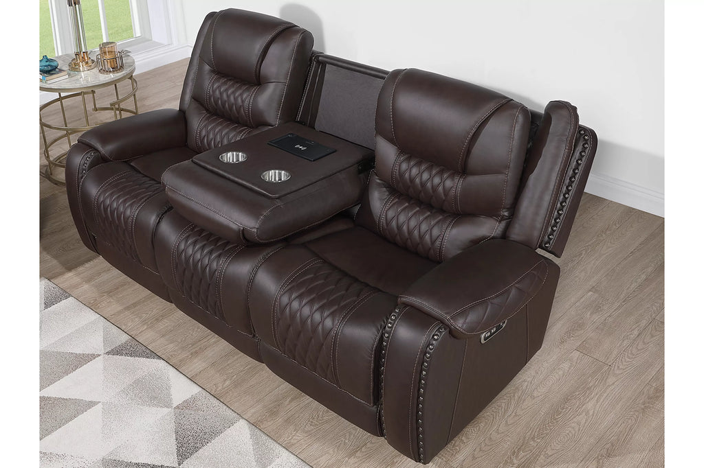 Power Reclining Sofa – Chocolate (F86533)