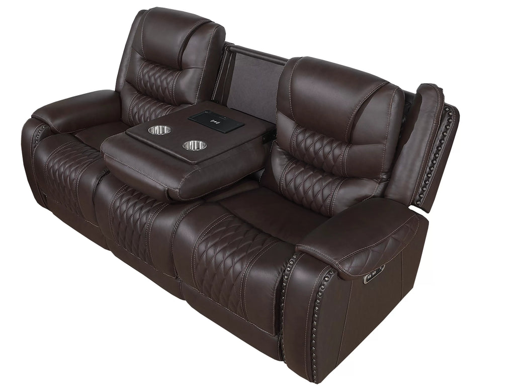Power Reclining Sofa – Chocolate (F86533)