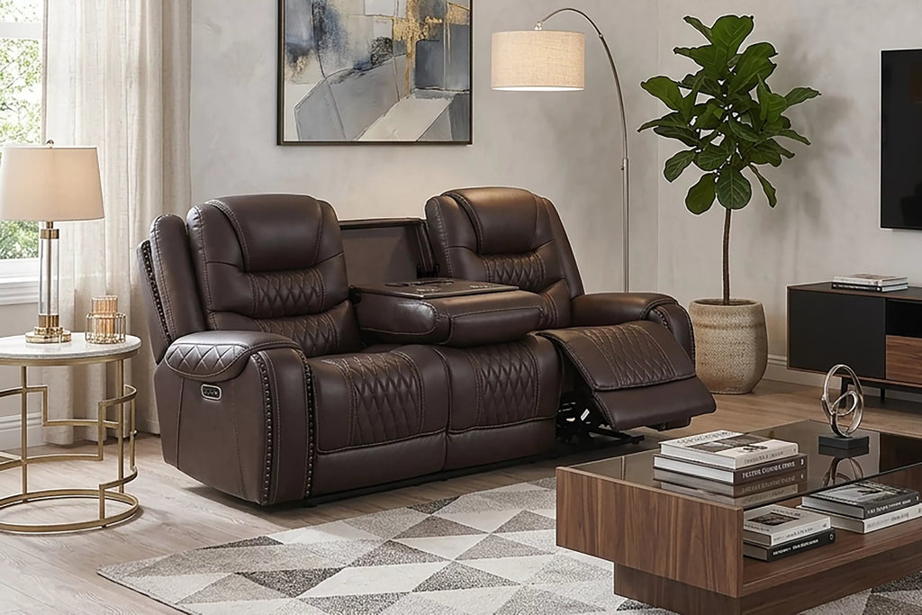 Power Reclining Sofa – Chocolate (F86533)