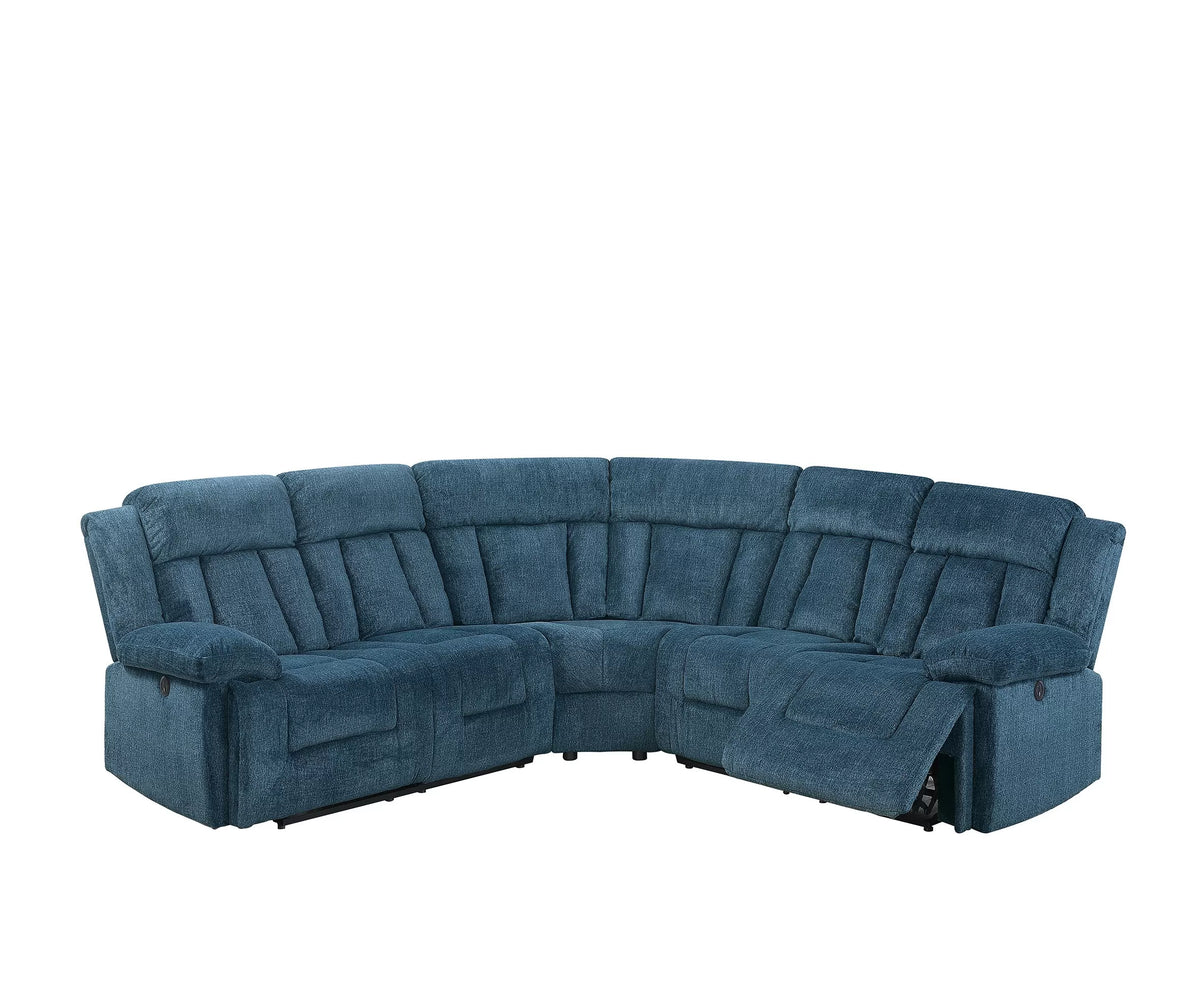 Power Reclining Sectional – Power Motion + Built in USB Port (F86604)