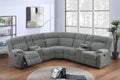 Power Motion Sectional – Power Motion + 2 x Console + Cup Holders – Smoke (F86634)