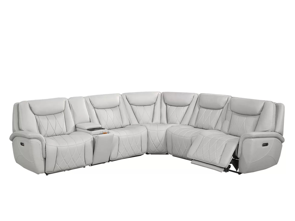Power Motion Sectional – Light Gray (F86756)