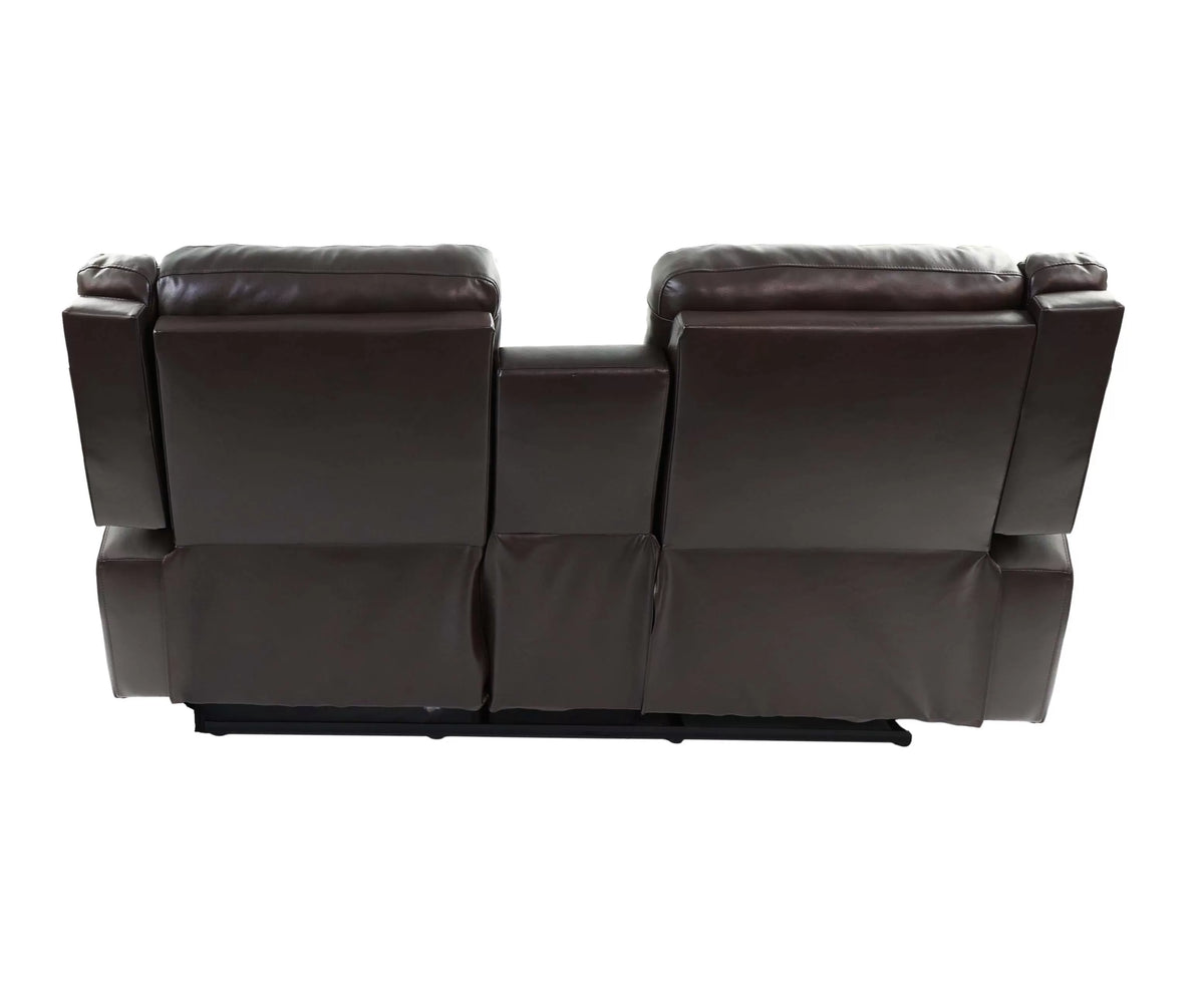 Manual Reclining Loveseat – Manual Motion + Console + Cup Holder (F8762)