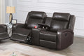 Manual Reclining Loveseat – Manual Motion + Console + Cup Holder (F8762)