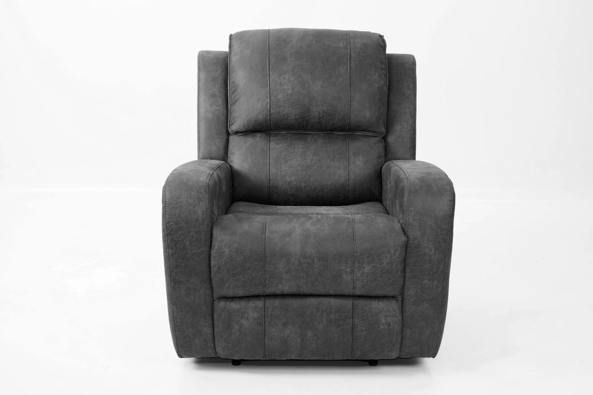 Manual Recliner Single – Manual Motion – Smoke (F8781)