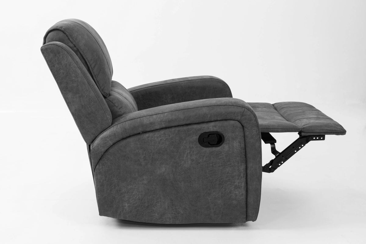 Manual Recliner Single – Manual Motion – Smoke (F8781)