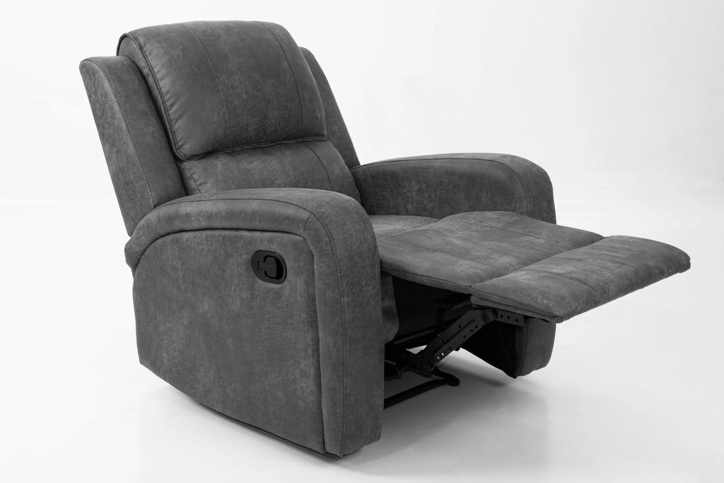 Manual Recliner Single – Manual Motion – Smoke (F8781)