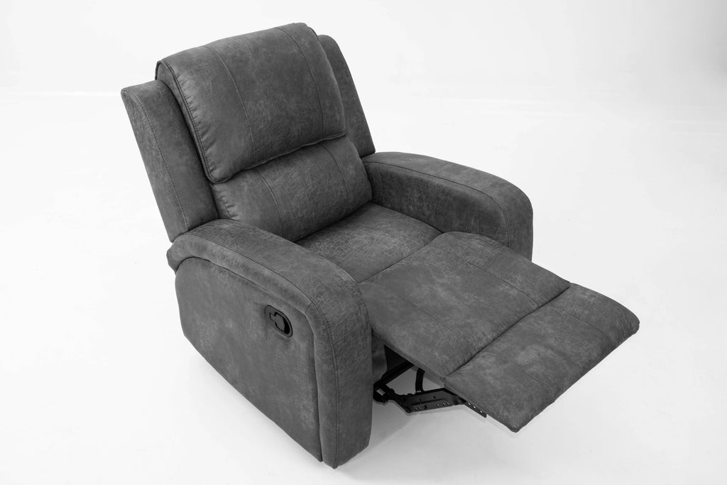 Manual Recliner Single – Manual Motion – Smoke (F8781)