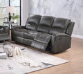 Manual Reclining Sofa – Manual Motion – Smoke (F8783)