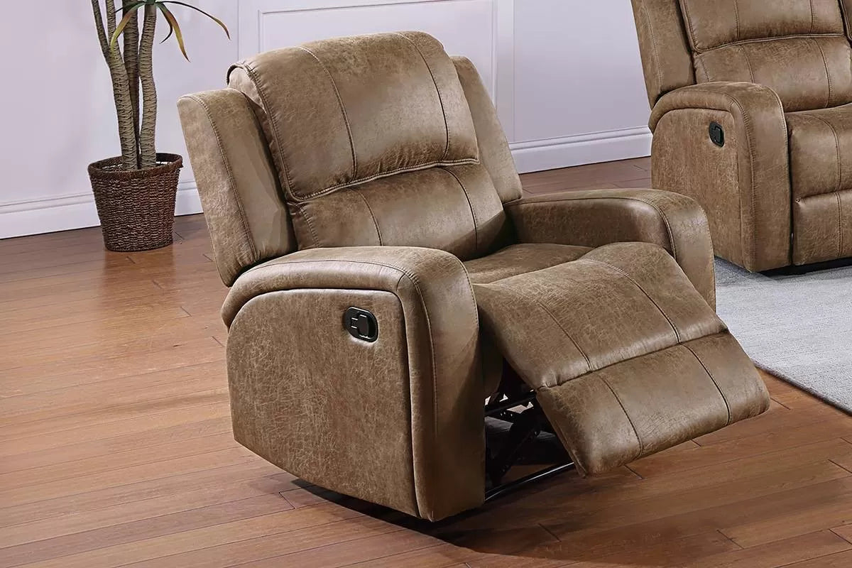 Manual Recliner Single – Manual Motion – Chestnut (F8784)