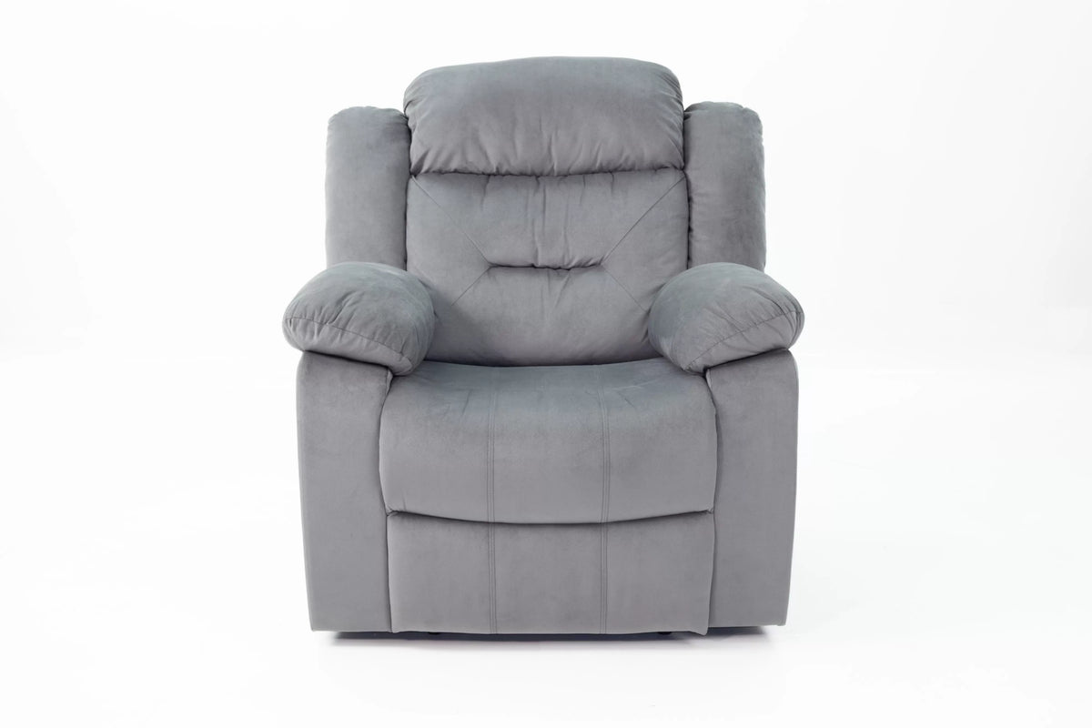 Manual Recliner Single – Manual Motion – Dark Gray (F8794)