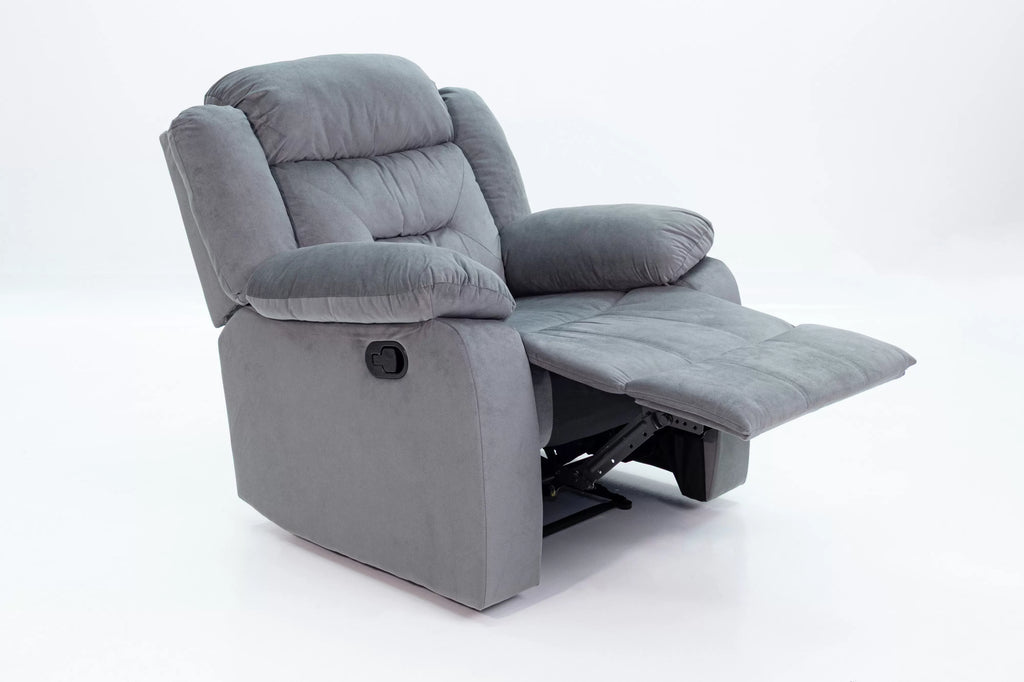 Manual Recliner Single – Manual Motion – Dark Gray (F8794)