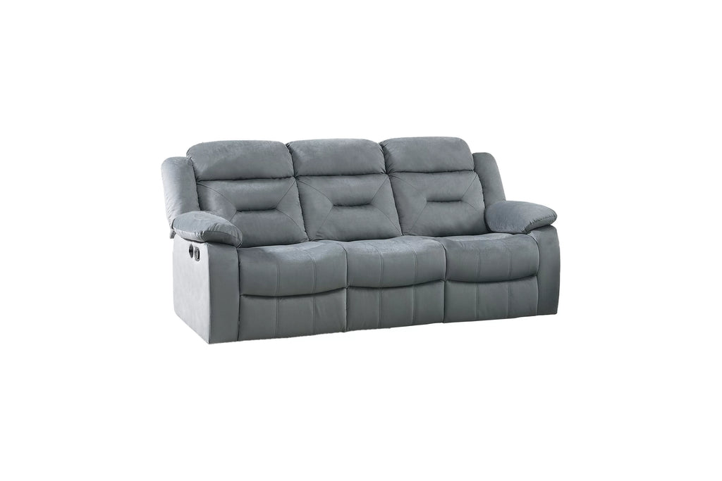 Manual Reclining Sofa – Manual Motion + USB Port – Dark Gray (F8796)