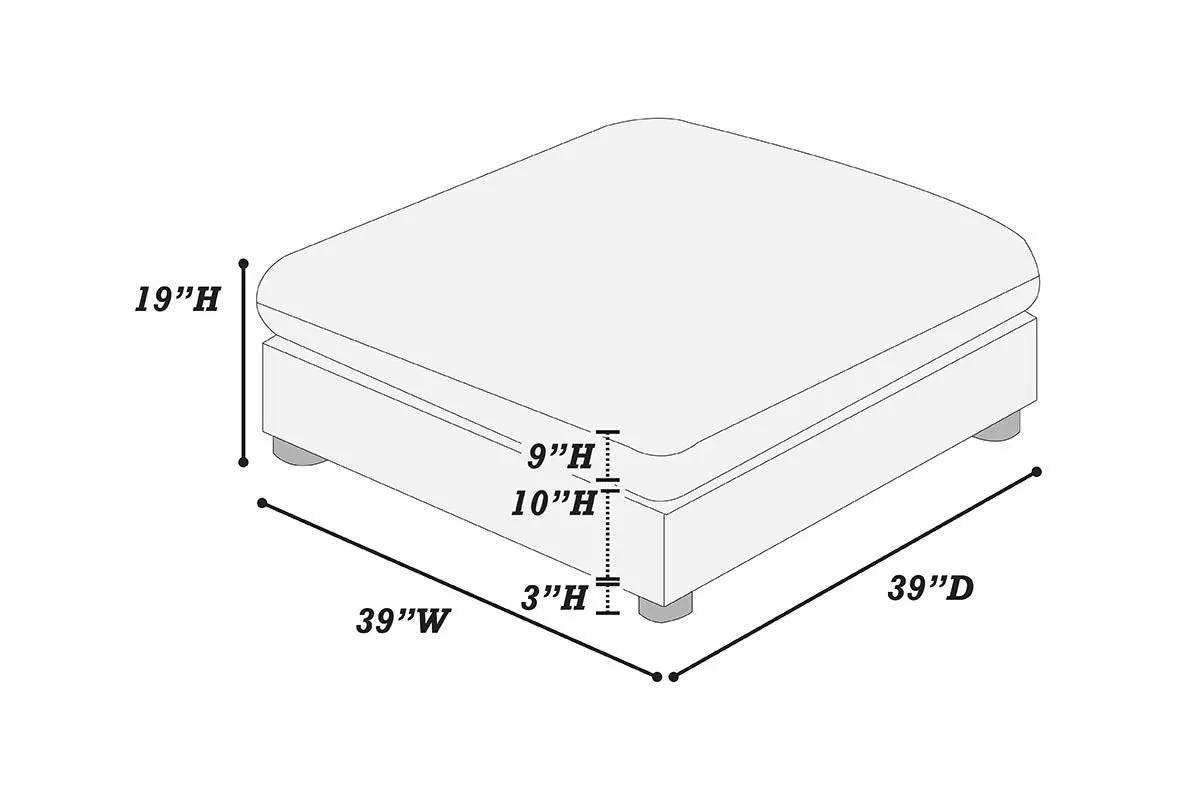 Ottoman – Gray (F8896)