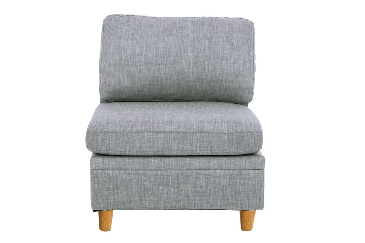 Armless Chair – Light Gray (F8938)
