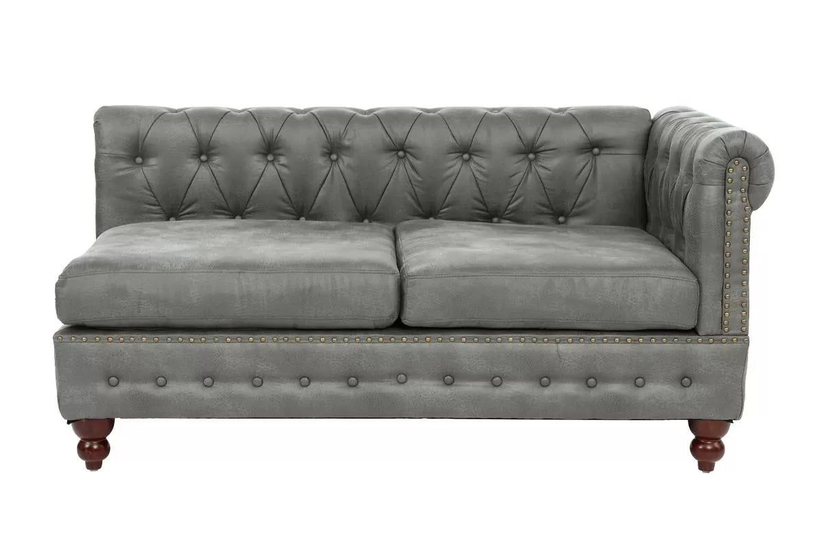Reversible One-Arm Loveseat – Gray (F8947)