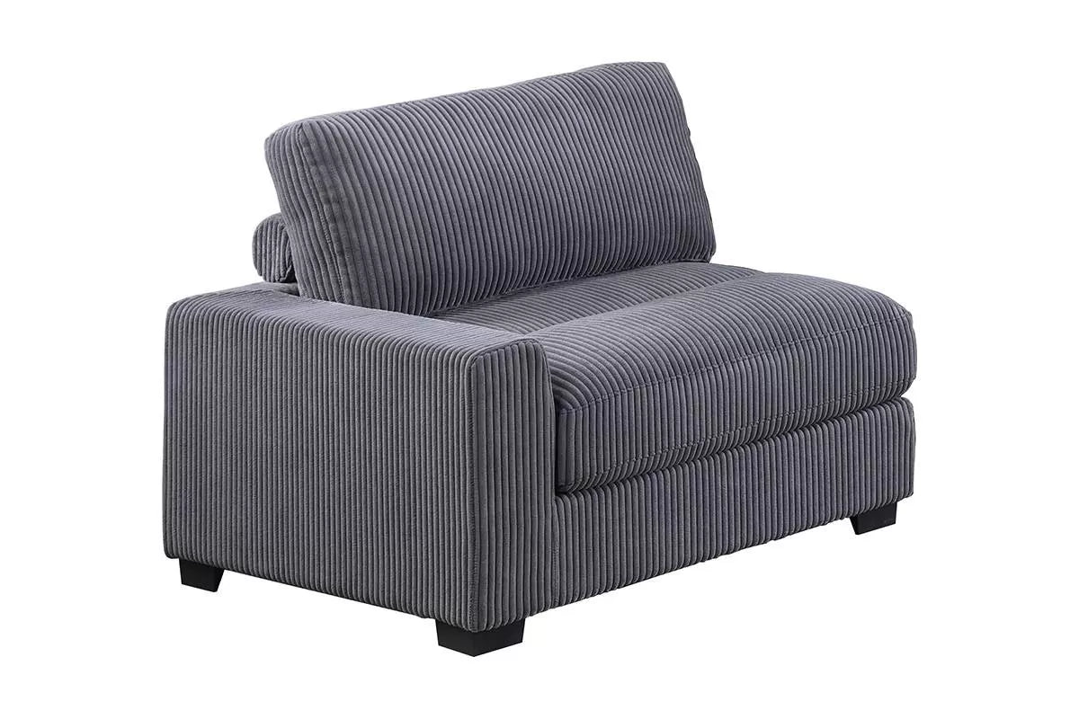 Left Arm Facing Chair – Gray (F8991)