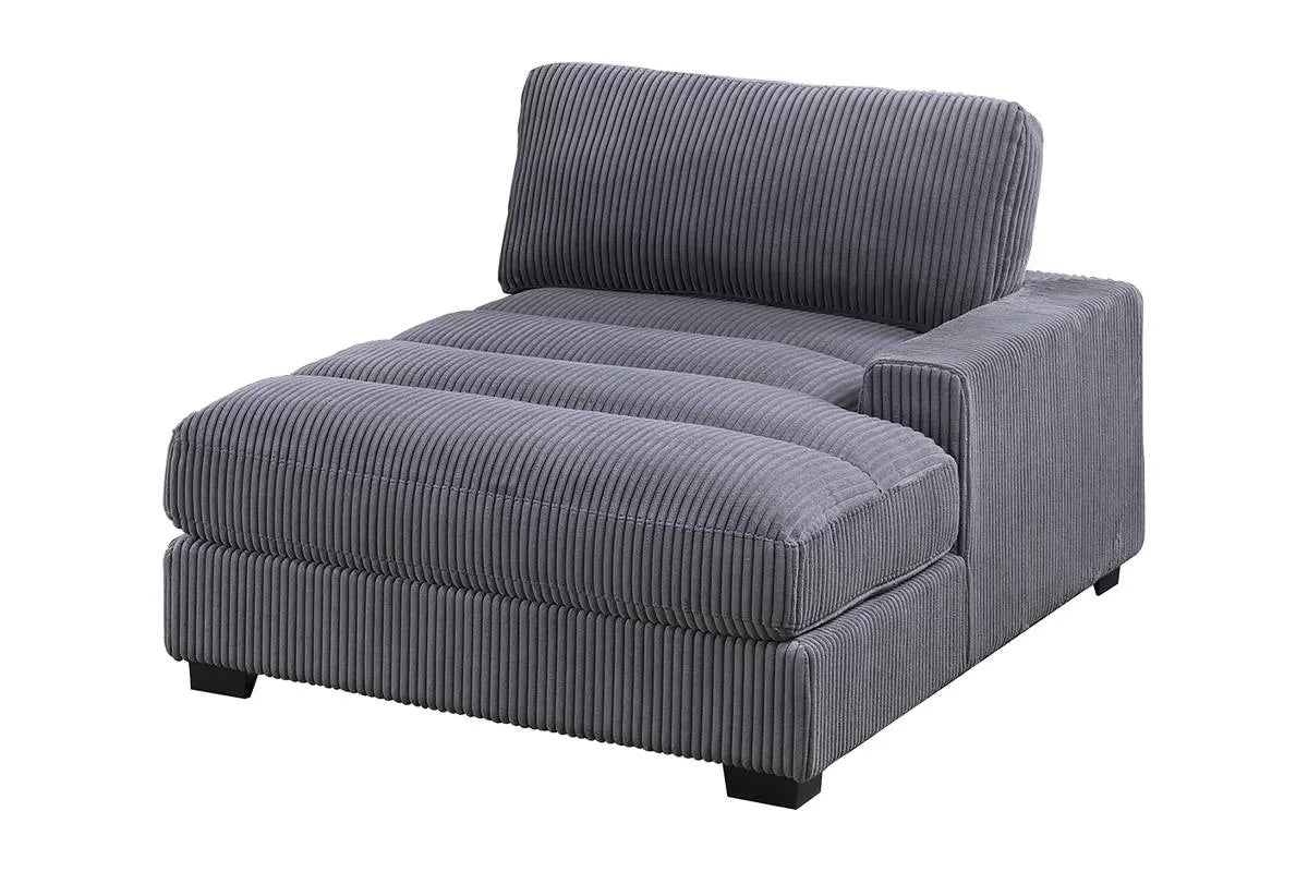 Right Arm Facing Chaise – Gray (F8996)