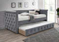 Day Bed w/ Slats + Trundle – Gray (F9461)