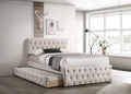 Bed – Slats + Trundle – Light Brown (F9517)
