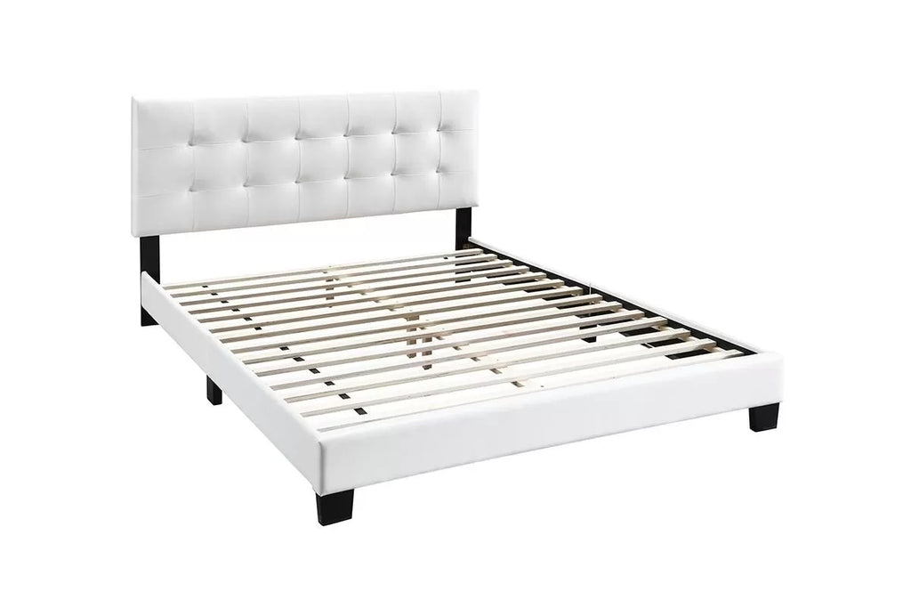 Bed – Adjustable Headboard – White (F9568)