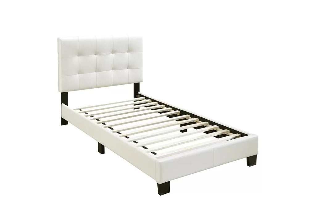 Bed – Adjustable Headboard – White (F9568)