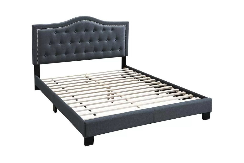 Bed – Adjustable Headboard – Charcoal (F9569)