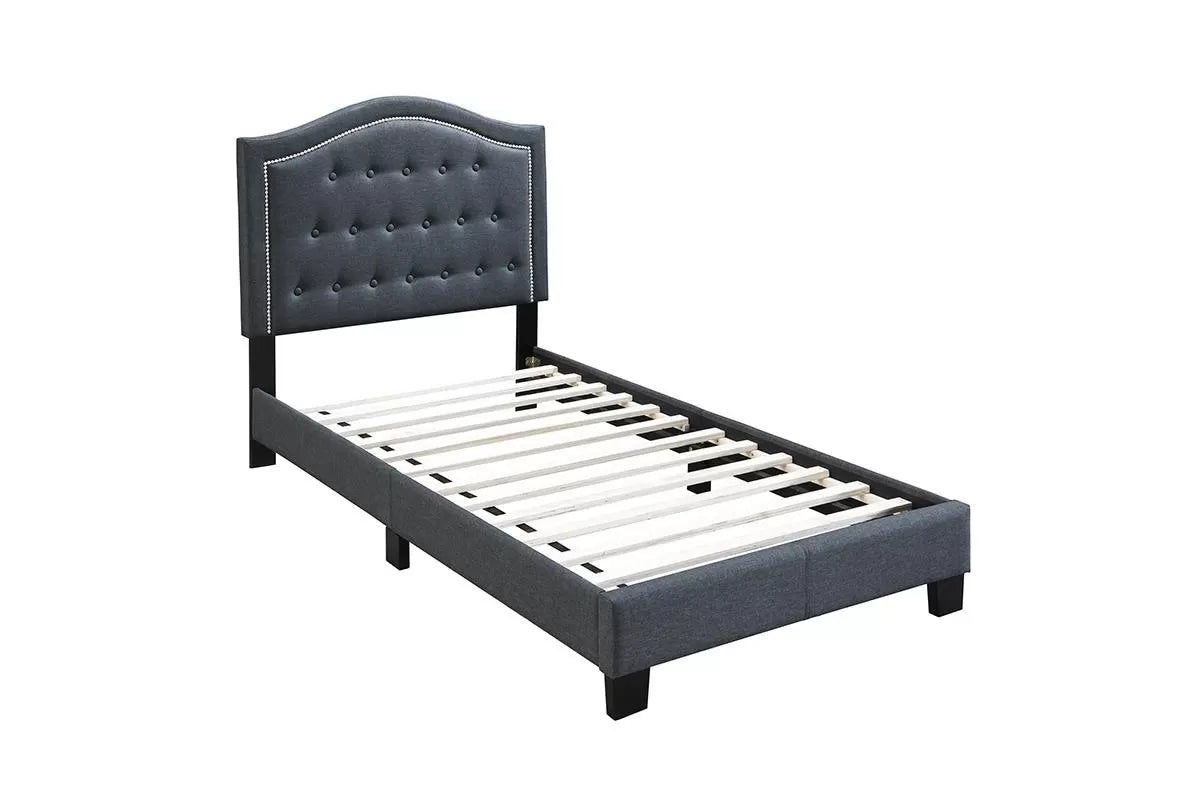 Bed – Adjustable Headboard – Charcoal (F9569)