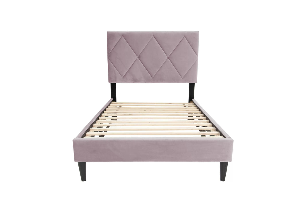 Bed – Adjustable Headboard – Light Pink (F9630)