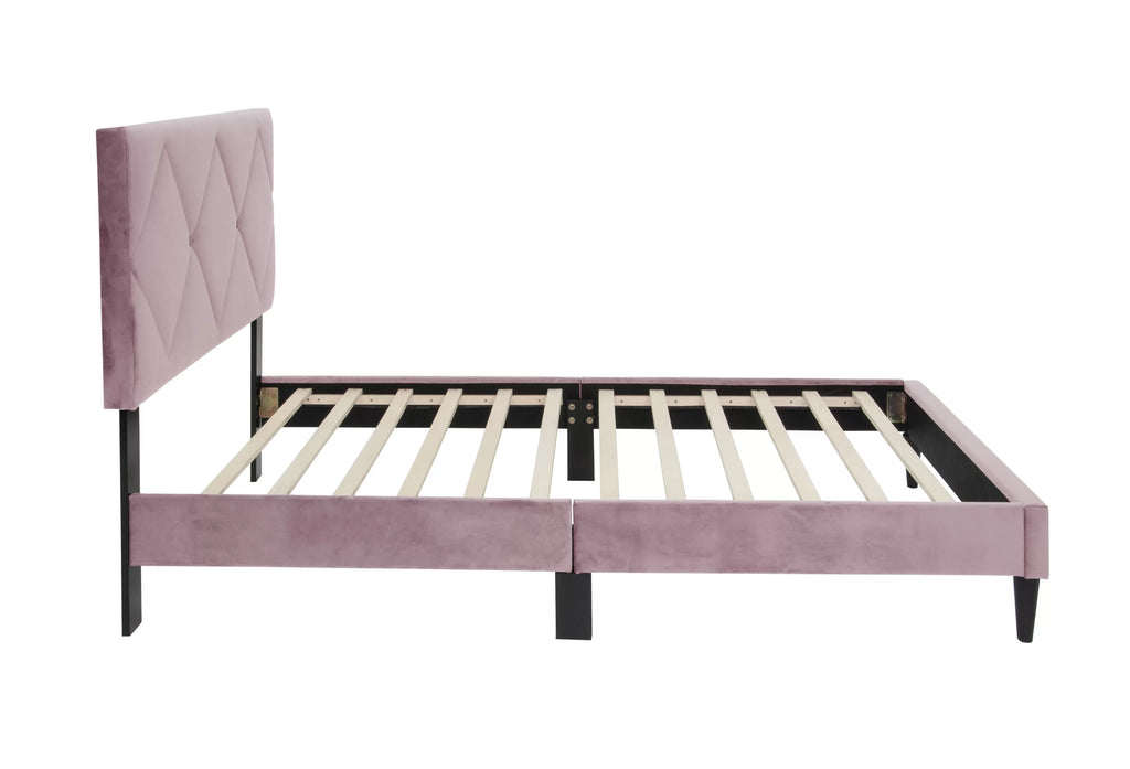 Bed – Adjustable Headboard – Light Pink (F9630)