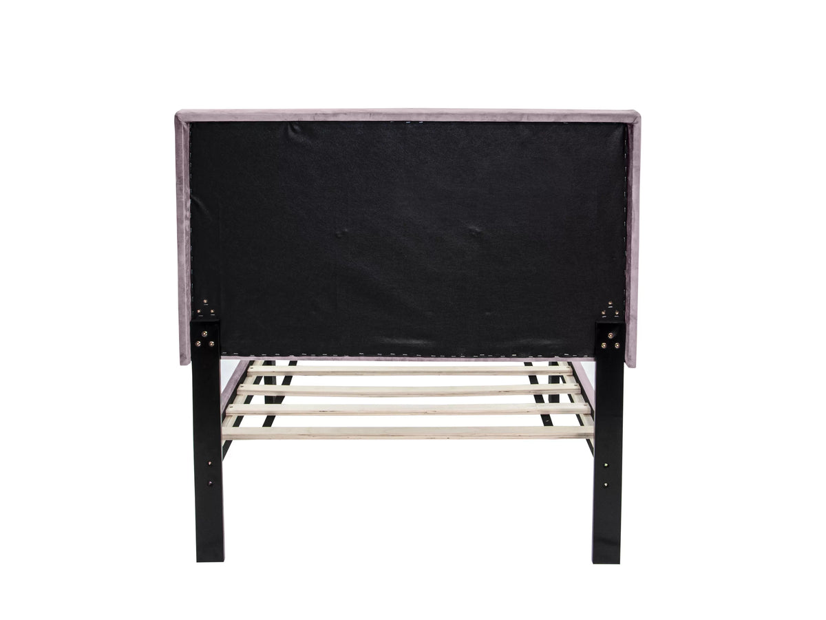 Bed – Adjustable Headboard – Light Pink (F9630)