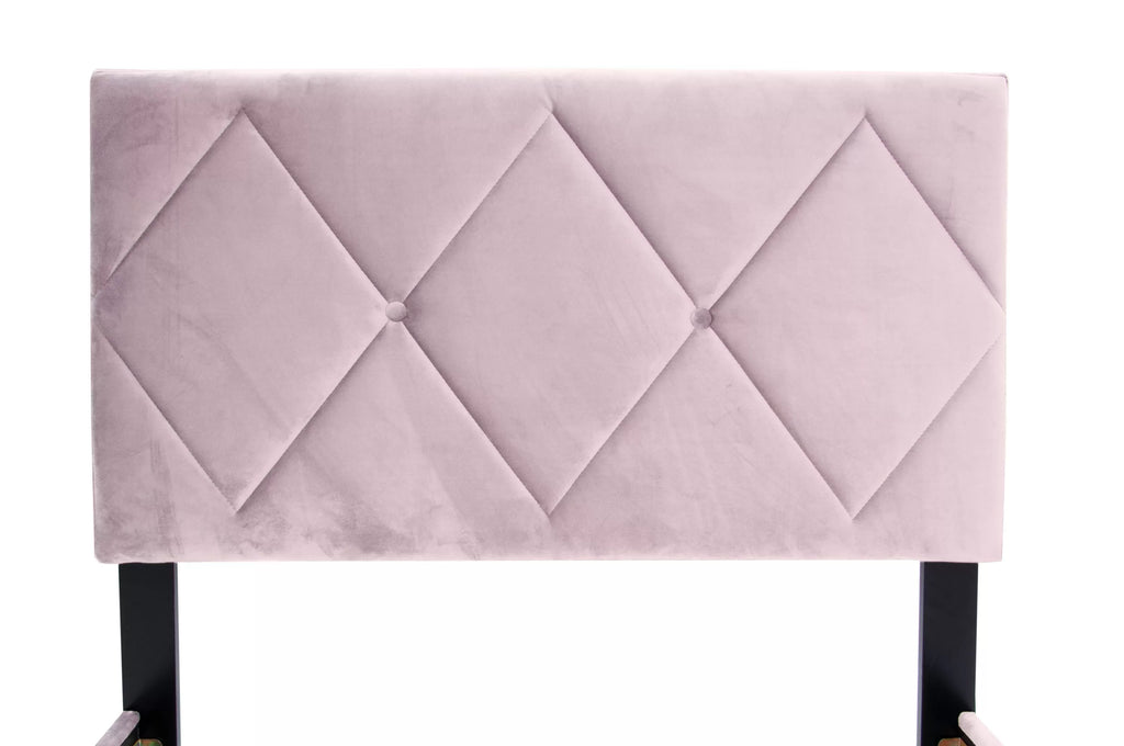 Bed – Adjustable Headboard – Light Pink (F9630)
