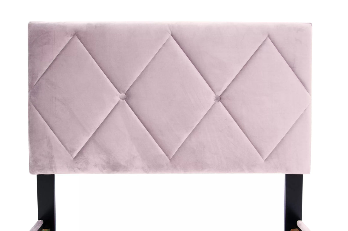 Bed – Adjustable Headboard – Light Pink (F9630)