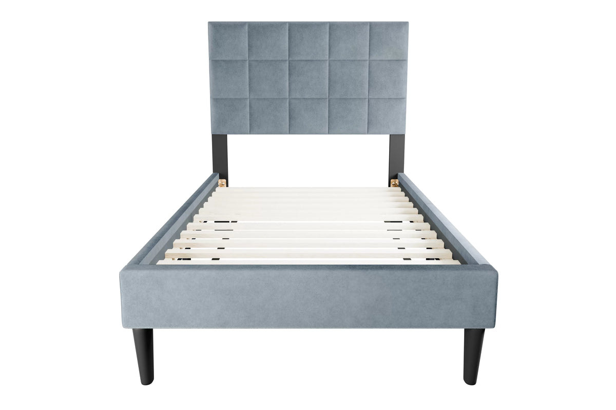 Bed – Adjustable Headboard – Gray (F9635)
