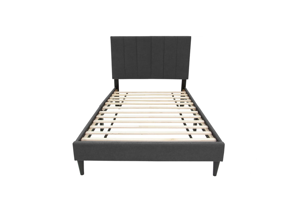 Bed – Adjustable Headboard – Charcoal (F9637)