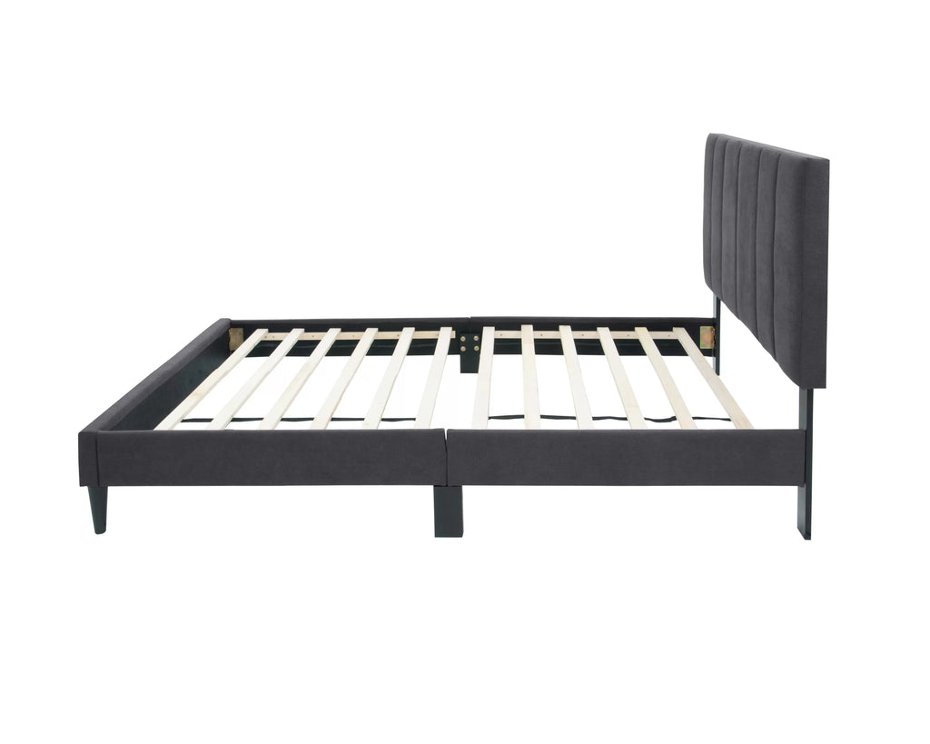Bed – Adjustable Headboard – Charcoal (F9637)