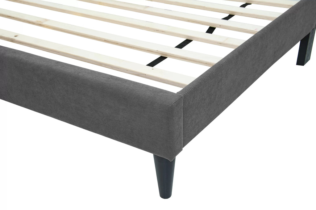 Bed – Adjustable Headboard – Charcoal (F9637)