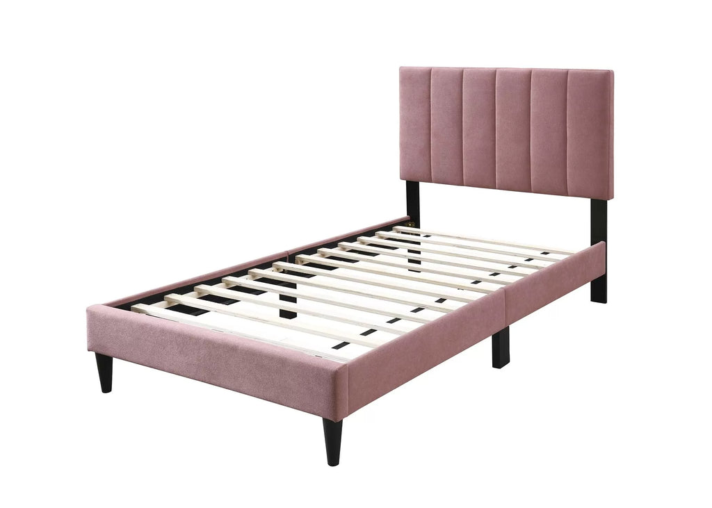 Bed – Adjustable Headboard – Pink (F9639)