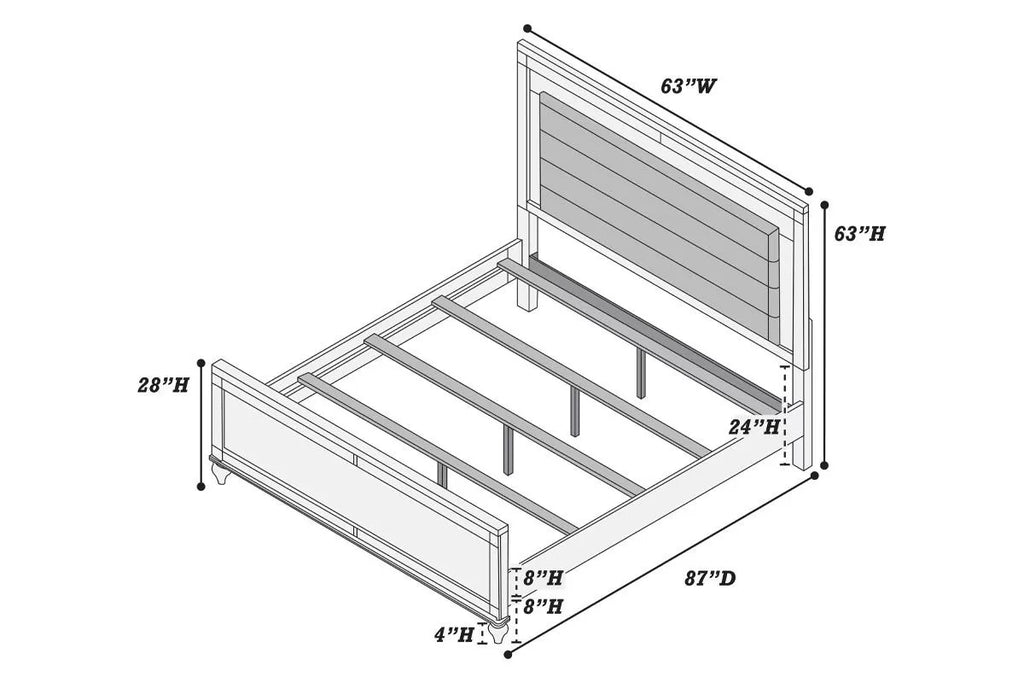 Bed – Built-In LED Lights (F9645)