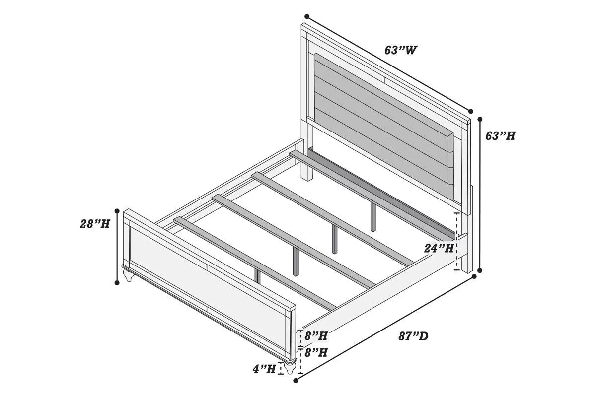 Bed – Built-In LED Lights (F9645)