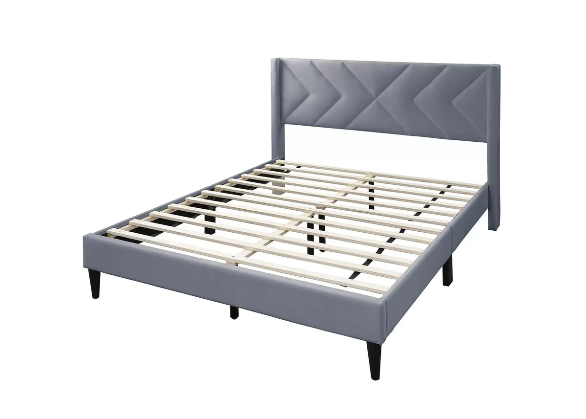 Bed – Platform Bed – Gray (F9648)