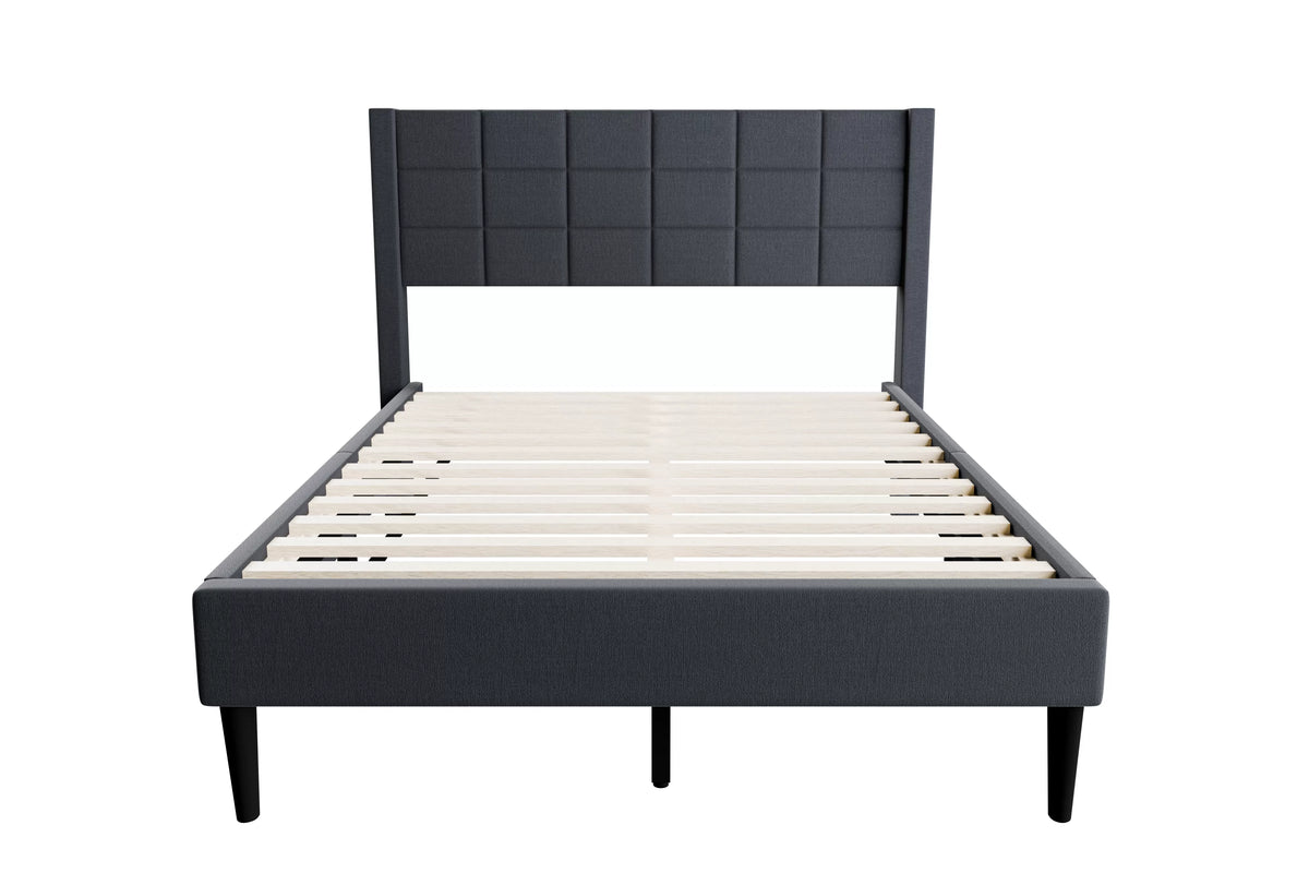 Bed – Platform Bed – Charcoal (F9650)
