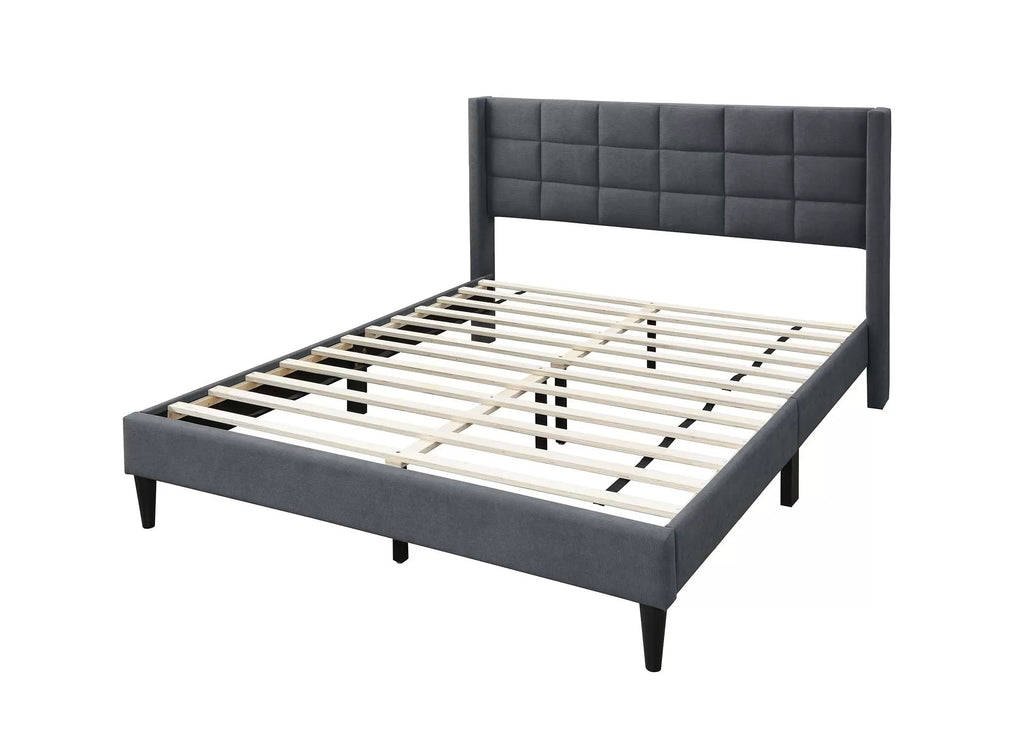 Bed – Platform Bed – Charcoal (F9650)