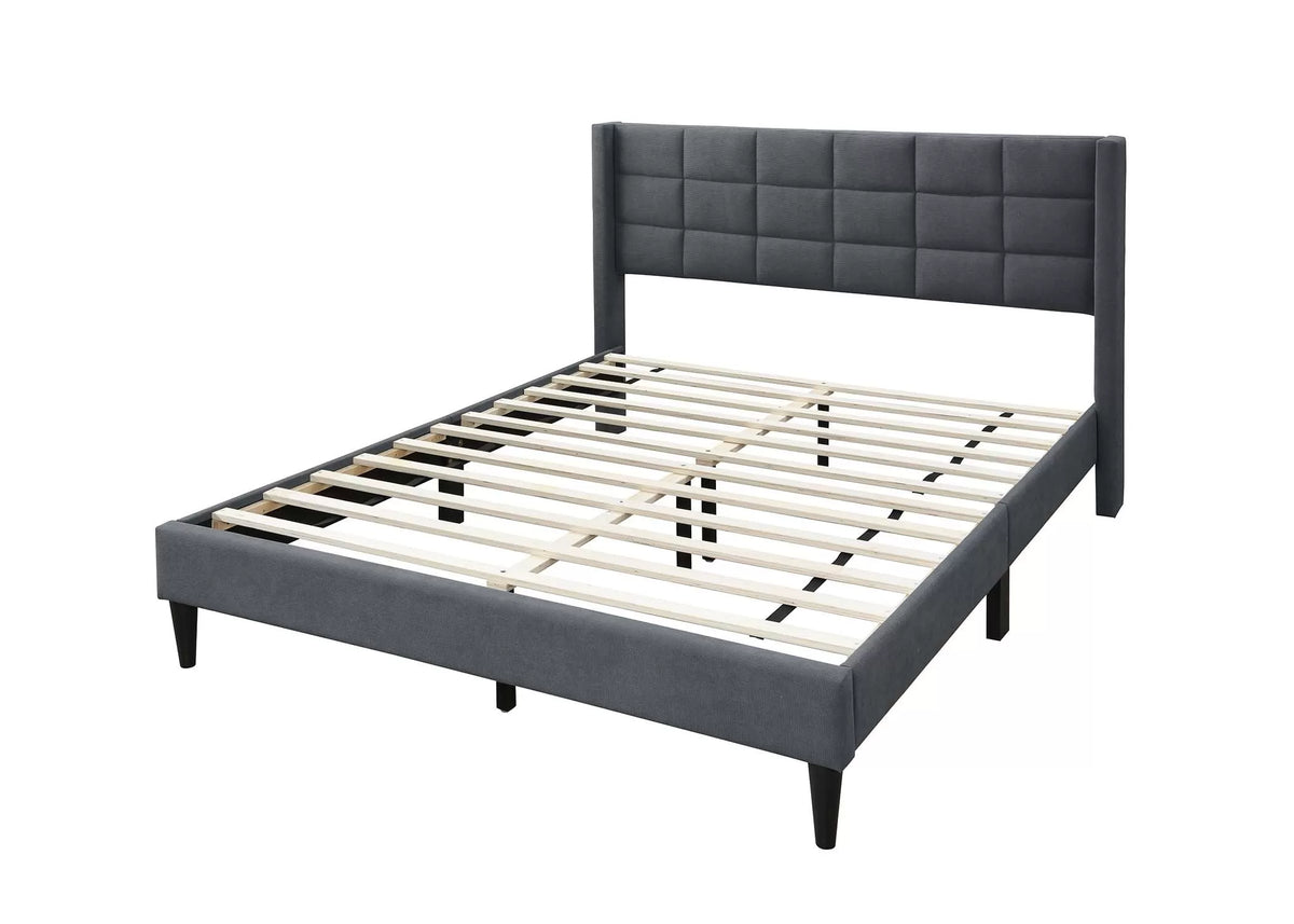 Bed – Platform Bed – Charcoal (F9650)